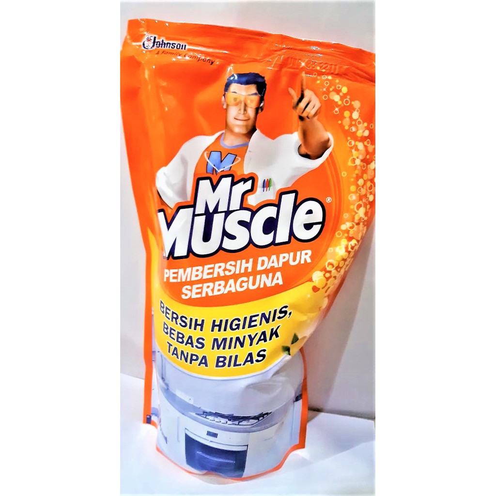  PEMBERSIH DAPUR  SERBAGUNA MR MUSCLE 800 ML REFILL ANTI 