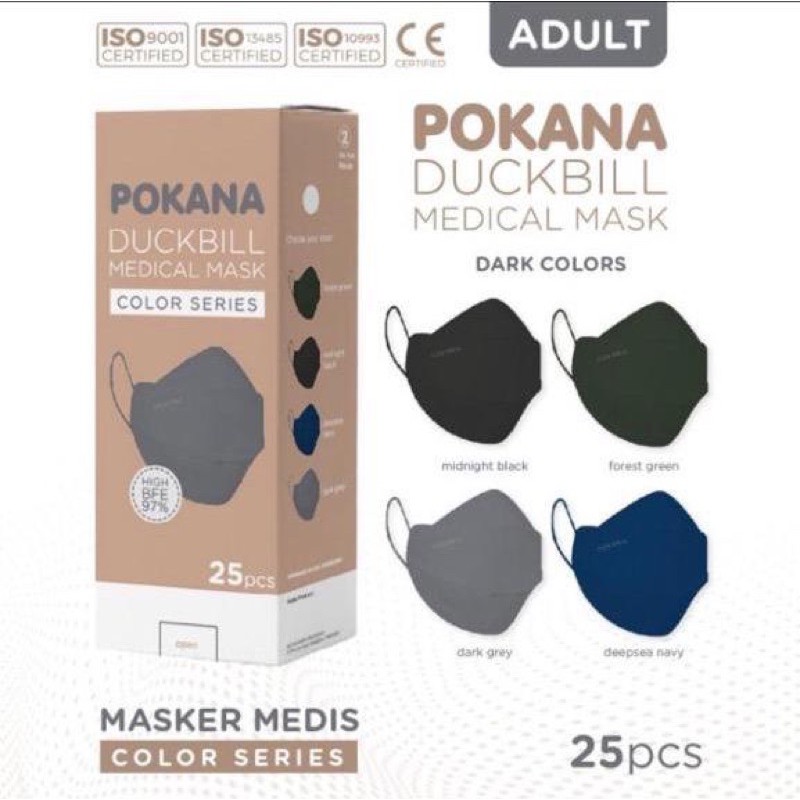 Masker Duckbill Pokana  / Masker medis Pokana isi 25 pcs