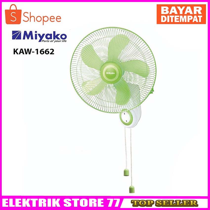 Wall Fan MIYAKO KAW-1662 Kipas Angin Dinding 16 INCH