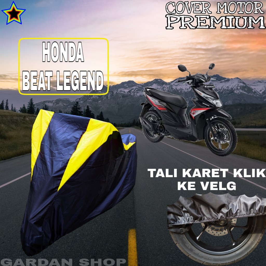 Sarung Motor HONDA BEAT LEGEND Hitam Kuning Body Cover Penutup Pelindung Motor Honda Beat PREMIUM