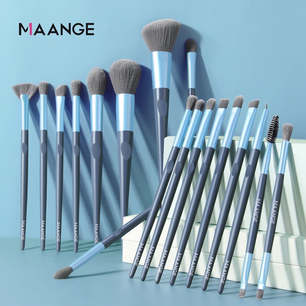 MAANGE 18Pcs High Quality Nylon Makeup Brushes Kit Soft Comfortable Professional Makeup Brush Set Beauty Tools