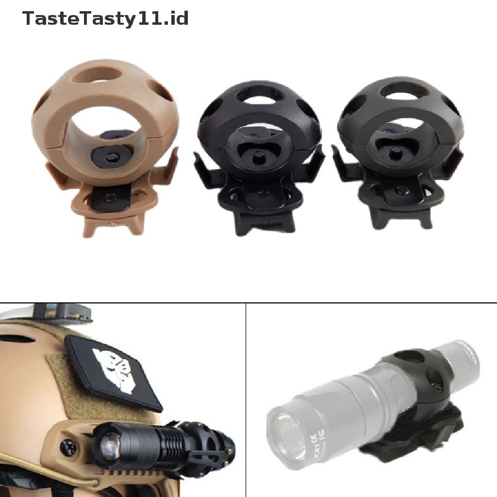 (TasteTasty) Holder Senter Kepala Taktis Untuk Helm Sepeda