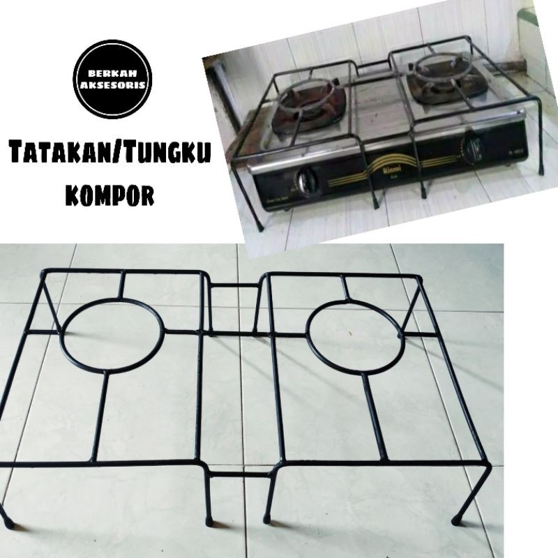 Rak Plat Behel Kaki Besi Dudukan Tangkringan  Tatakan Alas Panci Kukusan Oven Tangkringan