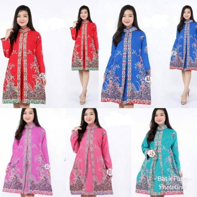 Tunik Anggrek Tunik Jumbo Atasan Batik Terbaru Batik Jumbo Tunik Muslim Seragam Kantor