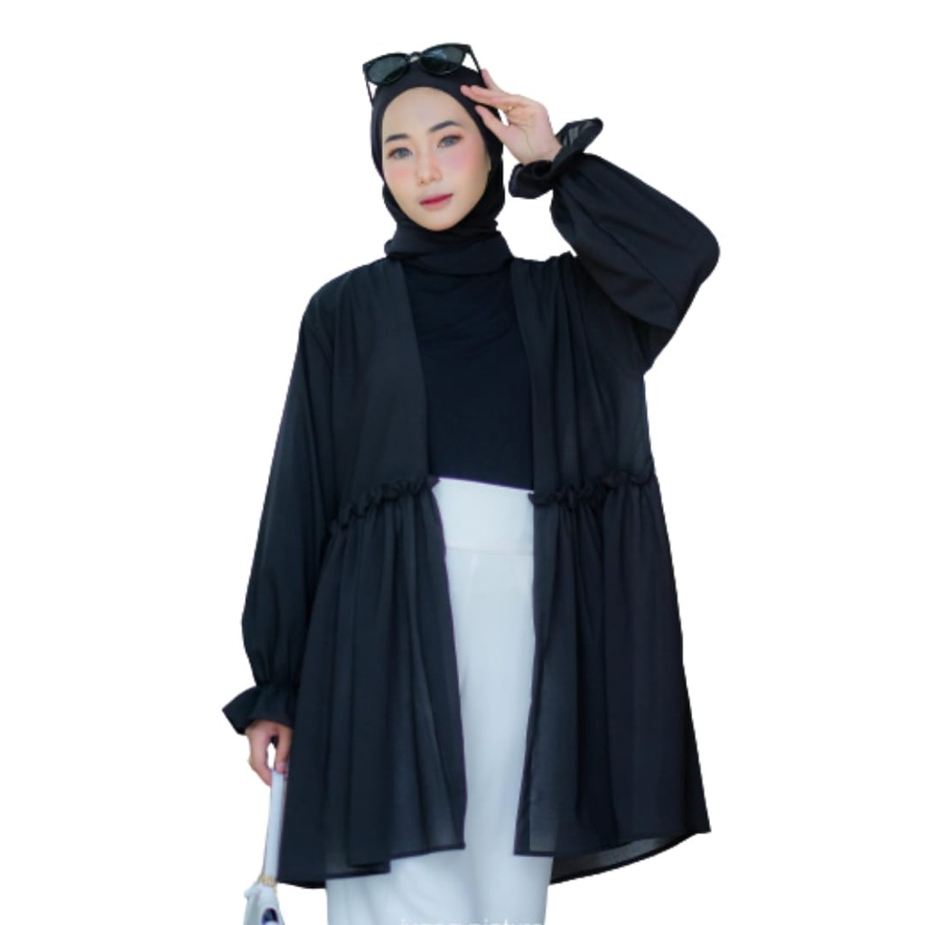 Delaya Long Outer Ceruty Premium High Quality/ Cardi Ceruty Termurah Hits Selebgram Pusatgrosir_solo-1