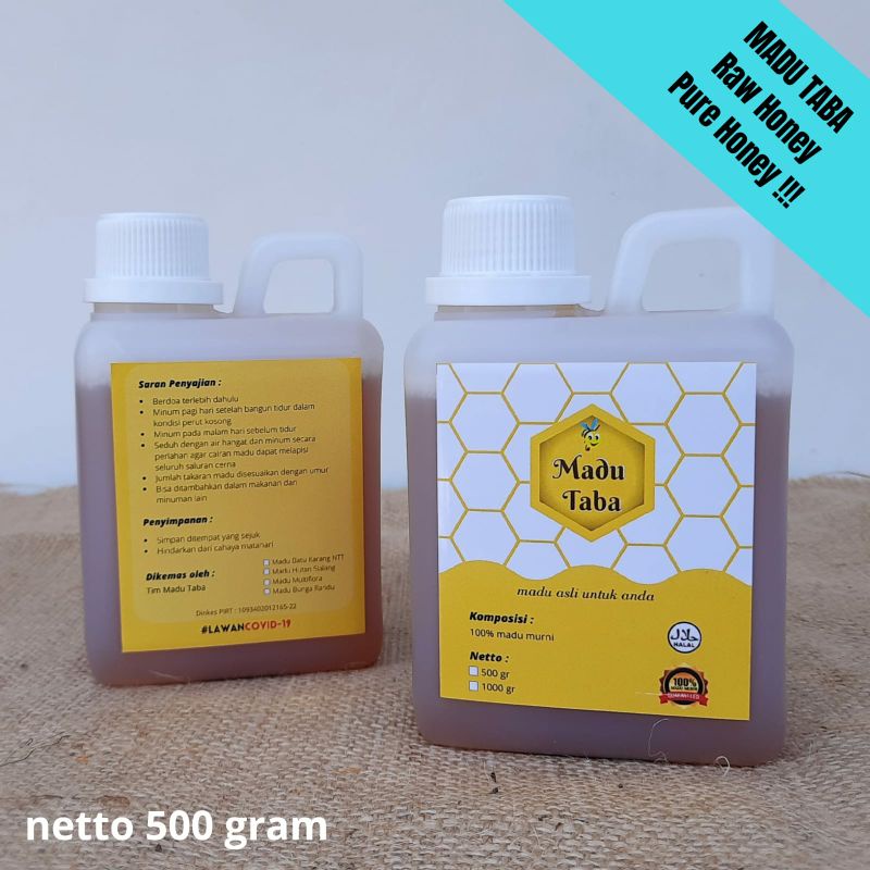 

Raw Honey" Madu Multiflora 500 gram / Madu Taba/ Madu Murni