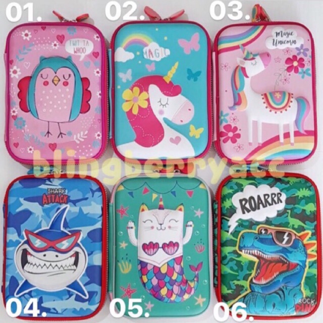 

KOTAK PENSIL 3D Unicorn