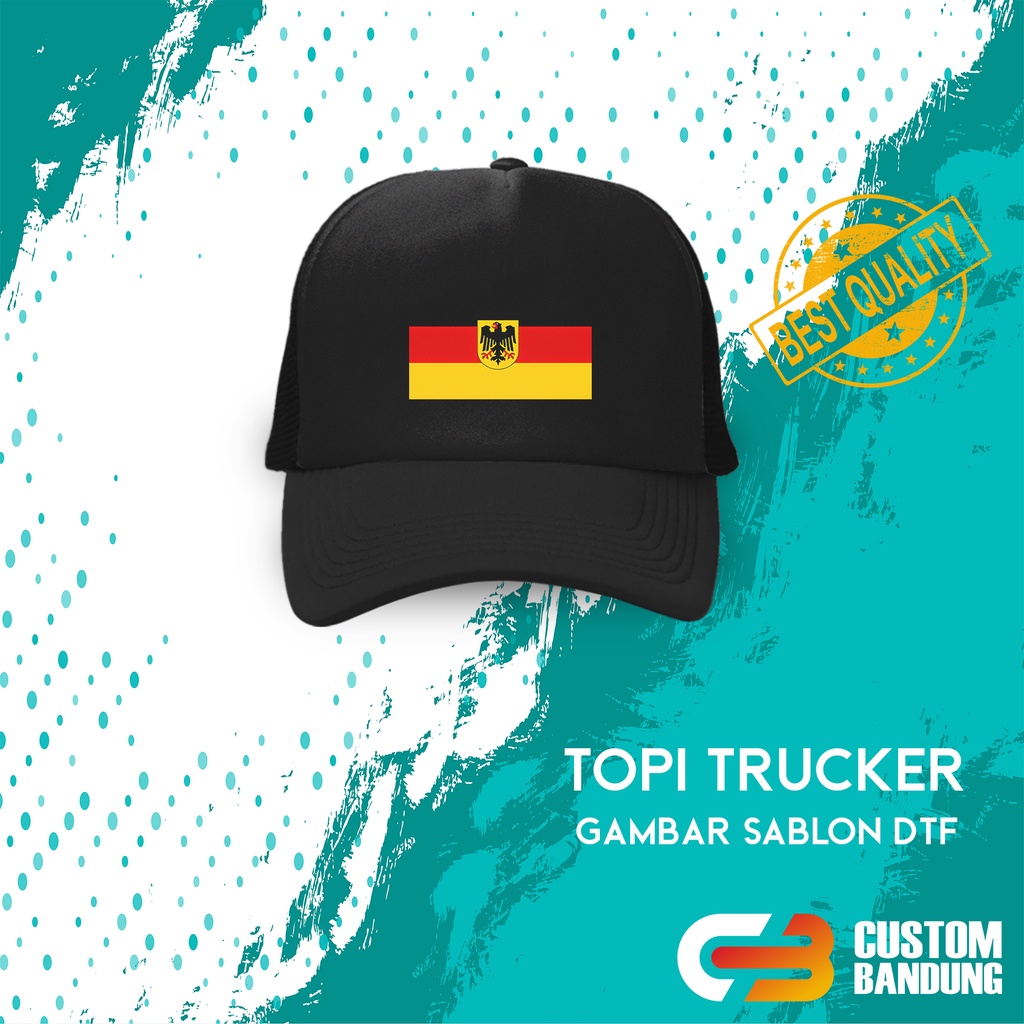 Topi Trucker GBR 2 Topi Jaring GBR Pria Wanita Bisa COD Original High Quality