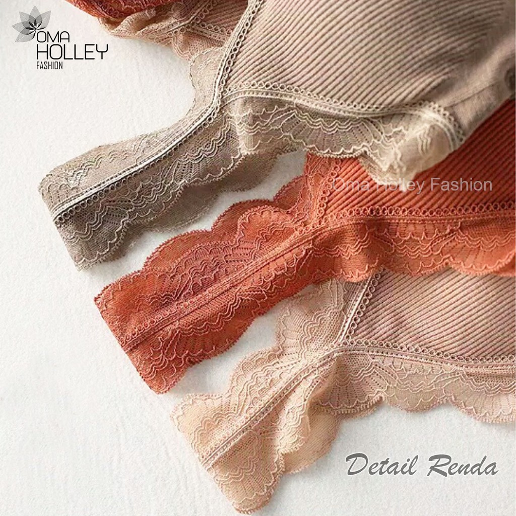 (COD) OH Fashion Bra wanita kombinasi brukat #B004