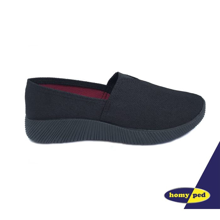 Homyped Sepatu Slip On wanita HPB 1821/1822 Black
