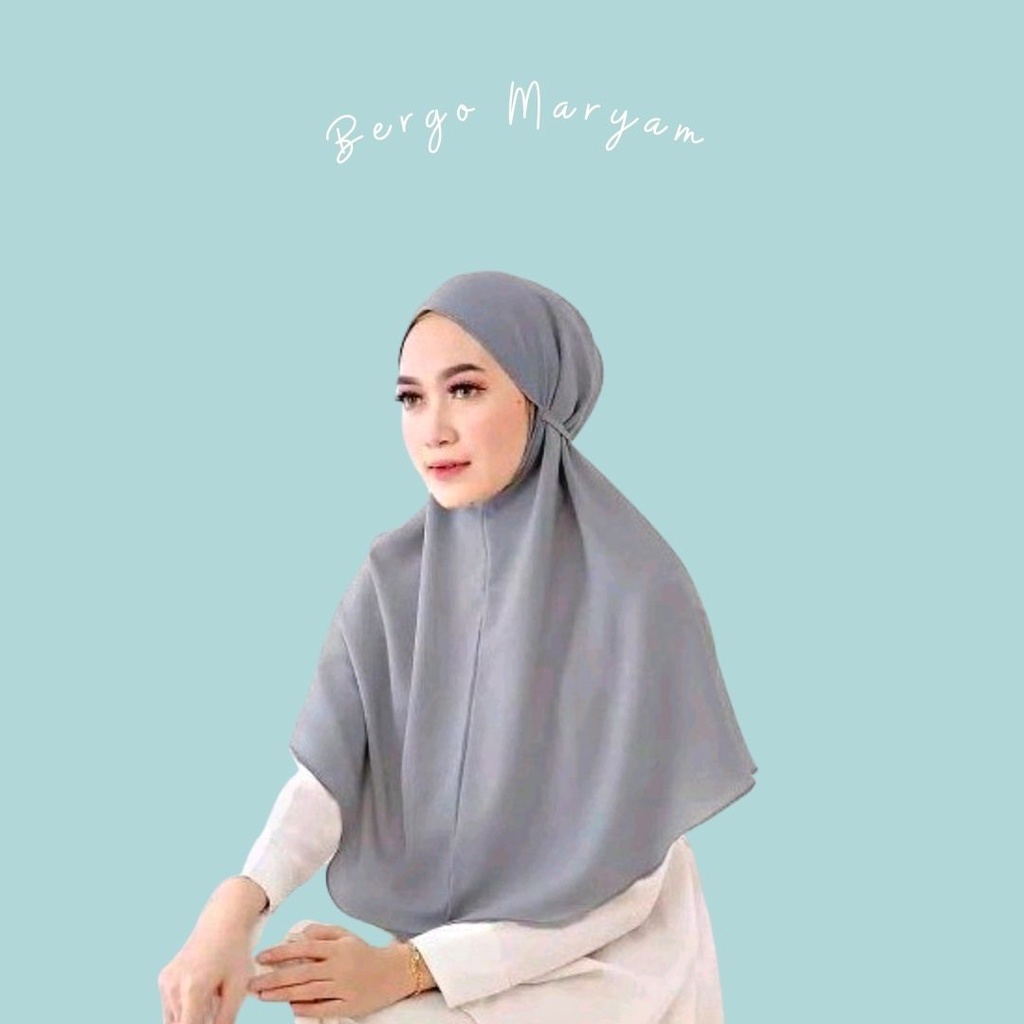 BERGO TALI JILBAB INSTAN BERGO MARYAM KHIMAR INSTANT DIAMOND KHIMAR TALI PREMIUM QUALITY