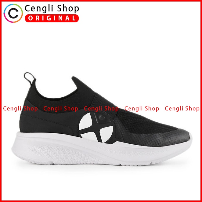 SEPATU SLIP ON HUSH PUPPIES PRIA ORIGINAL CASUAL BRANDED HITAM HM052