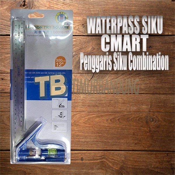 

Penggaris Siku Waterpass CMART Combination Try Square