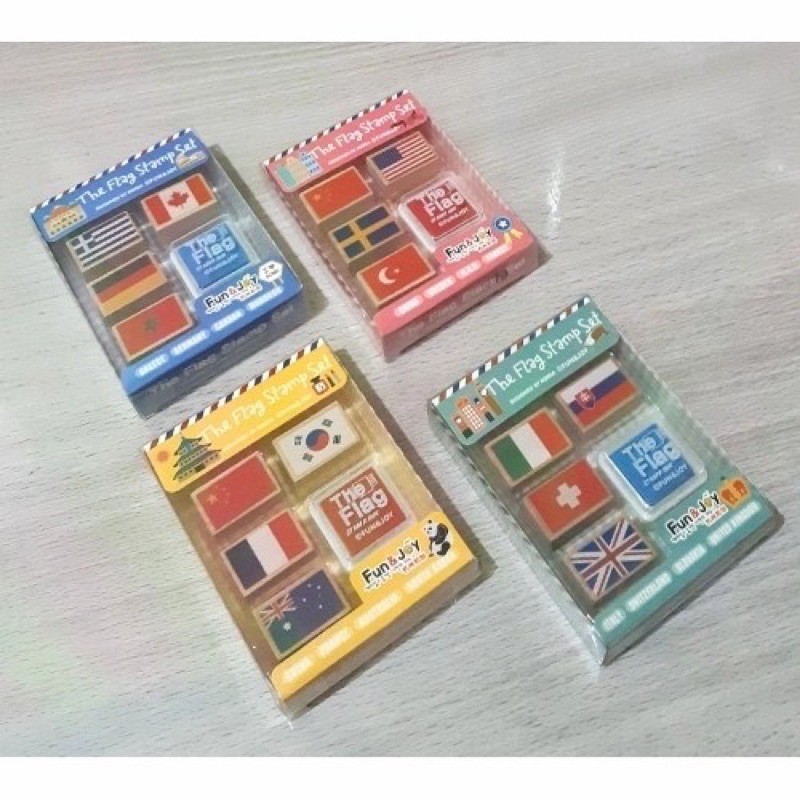 

Stempel bendera negara korea selatan, perancis