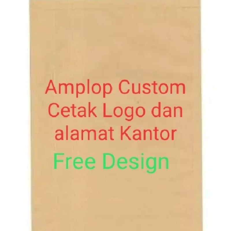 

amplop coklat Custom F4 isi 100