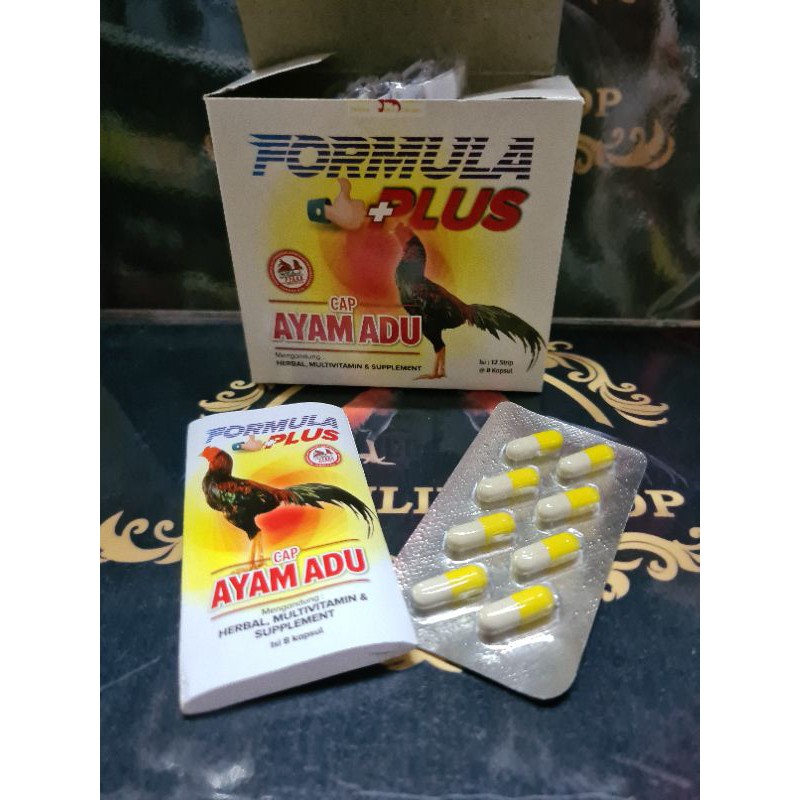 formula plus 8butir ayam adu doping tenaga ber vitamin obat kuat ayam tarung herbal capsul turun ura