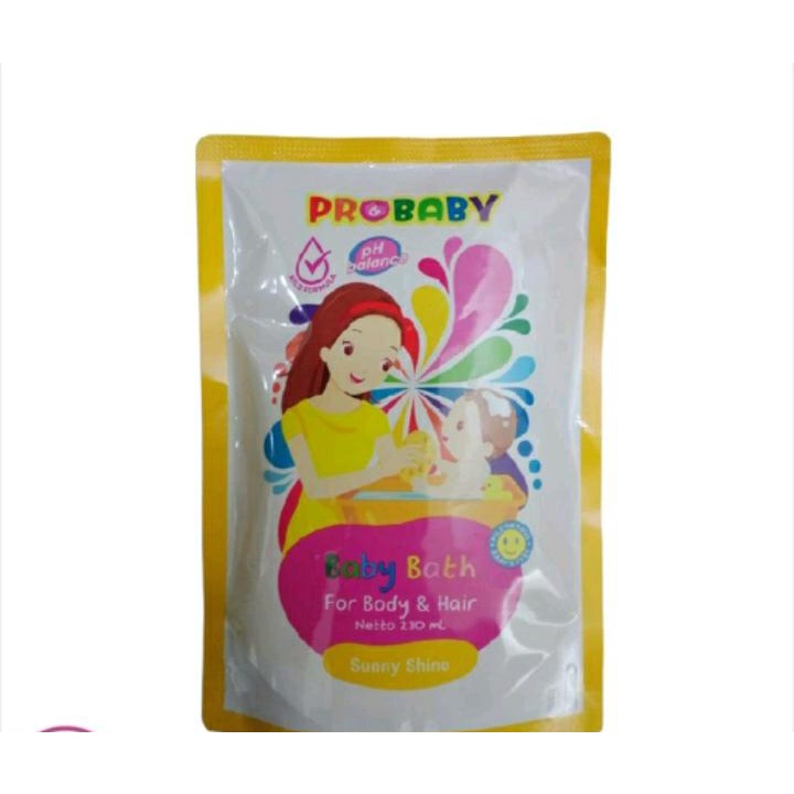 PROBABY Baby Bath for Body &amp; Hair Refill 230ml Wash 230 ml Sabun Cair Bayi