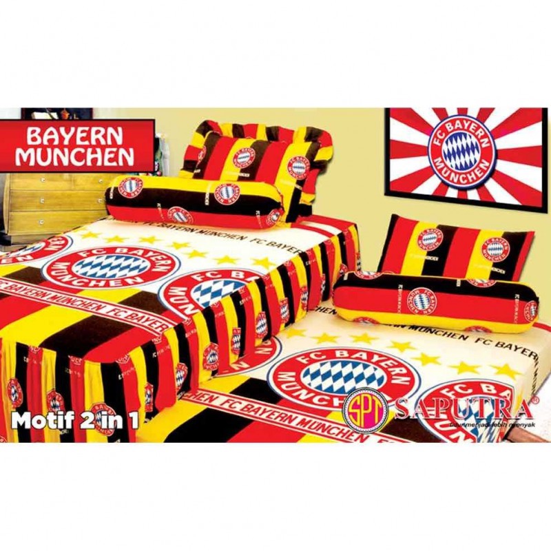 Sprei Saputra Twin 2 in 1 120 x 200 - Football Edition