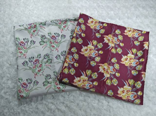 HIJAB SEGI EMPAT JILBAB SYARI MOTIF BUNGA