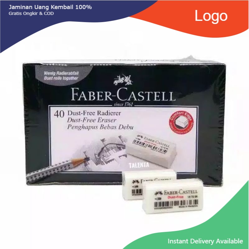 

Penghapus Faber-castell Putih 1 Pak 40 Pcs