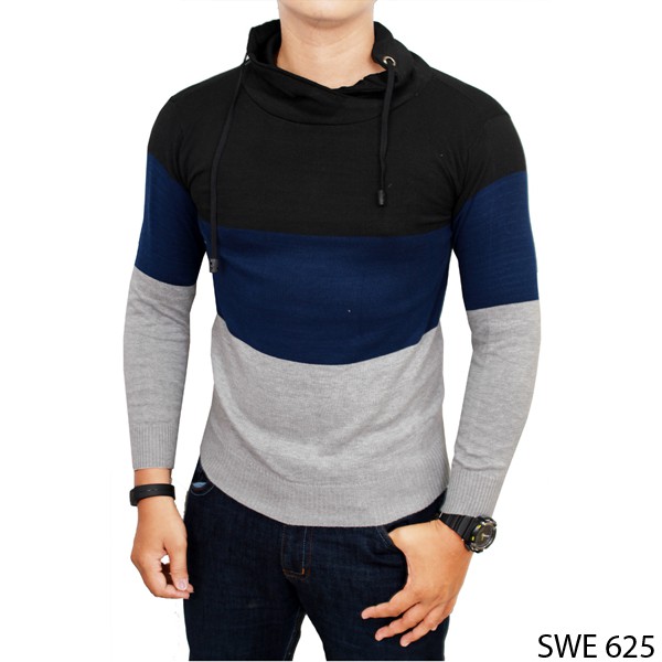 Sweater Pria Keren Rajut Kombinasi – SWE 625