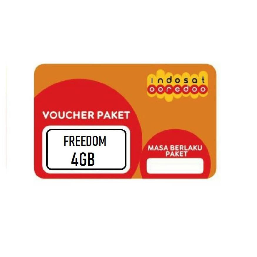 Best Seller Voucher INTERNET INDOSAT FREEDOM 4GB Murah