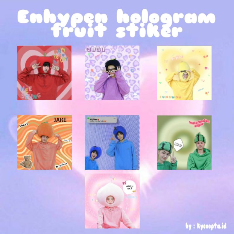 

[Kyeoopta] Enhypen fruit stiker hologram