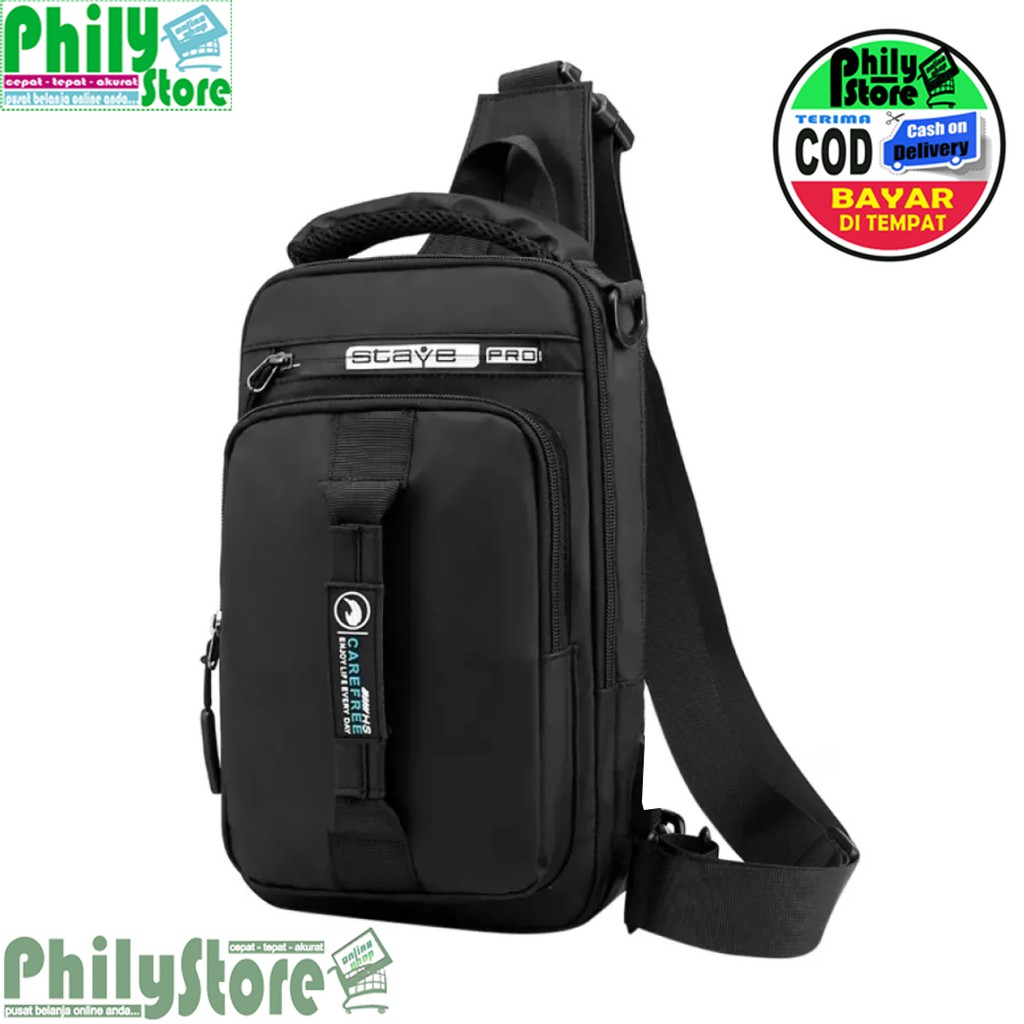 Tas Selempang Haoshuai 1100-1 Pria Bisa Wanita Tas Anti Air Watchkite New Model 2020 HOT PRODUK