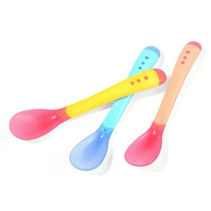 sendok makan bayi sensor panas