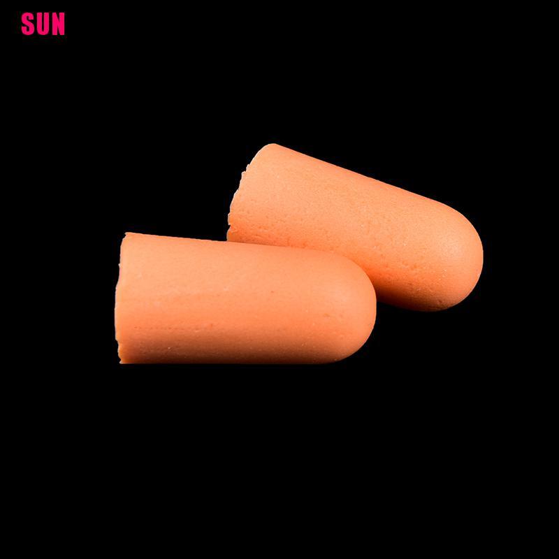 (Bf) 1 Set / 2pcs Earplug Memory Foam Lembut Proteksi Pendengaran Untuk Tidur