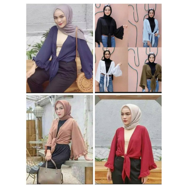 ATASAN WANITA MUSLIM SELA OUTER/CARDYGAN MURAH/CARDIGAN TERLARIS TERBARU