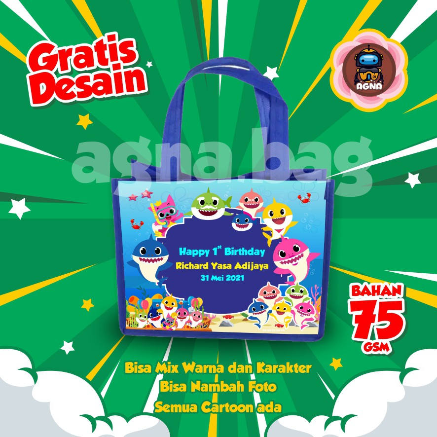 

GOODIE BAG MURAH / TAS ULTAH CUSTOM /TAS ULTAH PROMO/ TAS ULTAH HIU 2