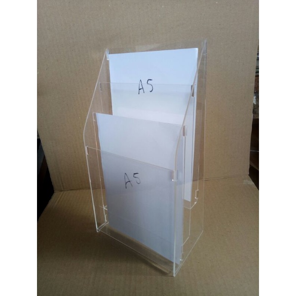 

TEMPAT BROSUR / TENT HOLDER / TENT CARD AKRILIK DISPLAY