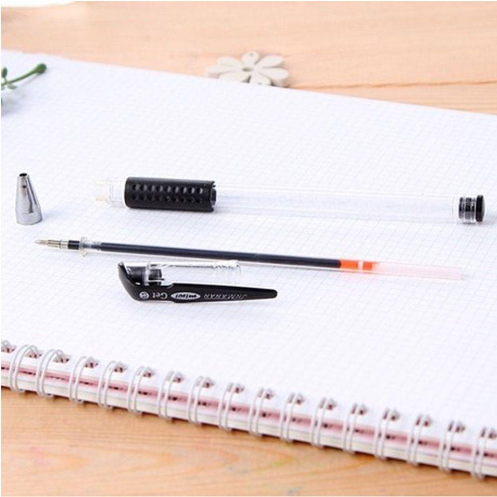 Lanfy 10 Pcs RollerBall Ballpoint Pen 10 Pcs Siswa Digunakan Di Kantor Sekolah RollerBall Tinta Hitam