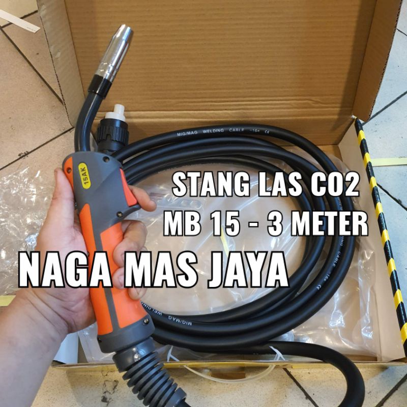 STANG LAS C02 MB15 / MIG TORCH MB15 AK PANJANG 3M / 4M / 5M