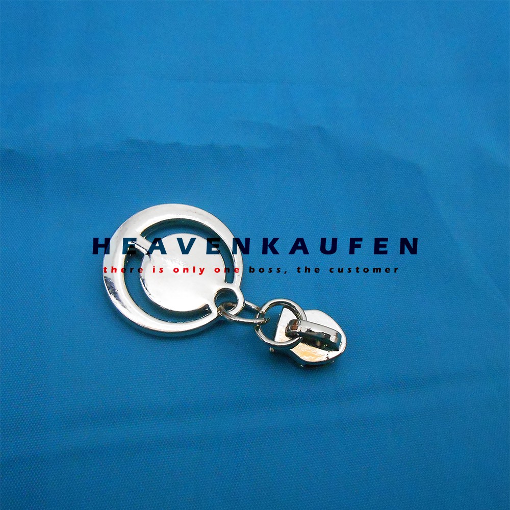 Kepala Resleting / Kepala Zipper No 5 Tarikan Bulat Variasi Warna Nikel (Silver) Kode XP