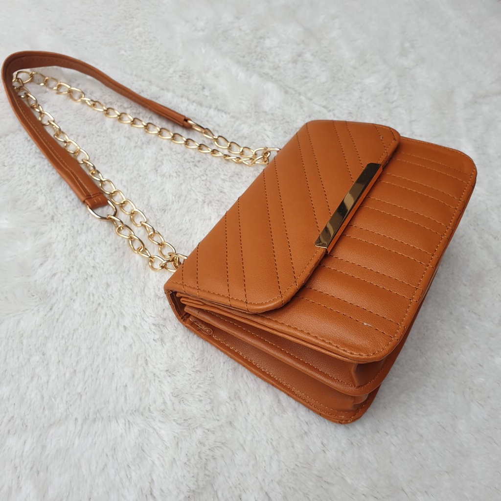 GARANSI (Free Dompet Wanita) Slingbag Wanita ENOLA Embose +Free Box Tas Selempang Cewek Perempuan