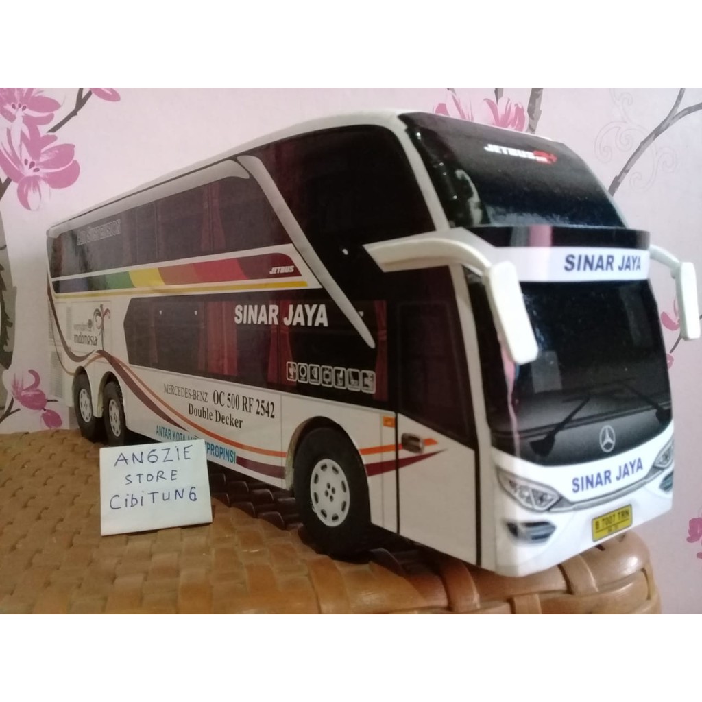 Miniatur bus bis Sinar Double Decker