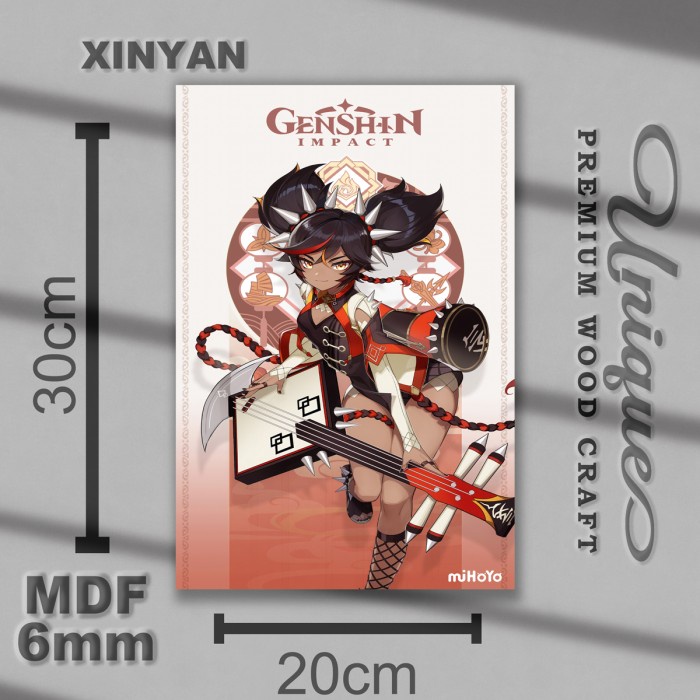 Part 2 Pajangan Dinding MDF GENSHIN IMPACT - Gambar Anime Foto Kartun