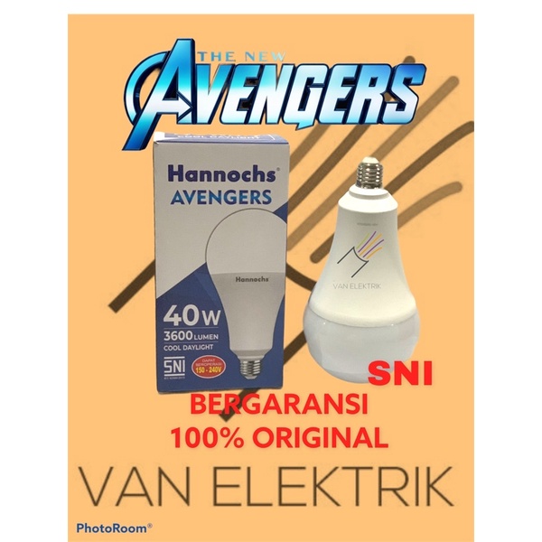Lampu Led Hannochs Avengers 40 Watt / 40W Cool Daylight