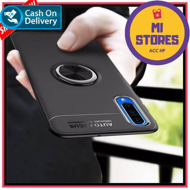 Case Samsung A70 Autofocus Ring Kickstand Premium Softcase