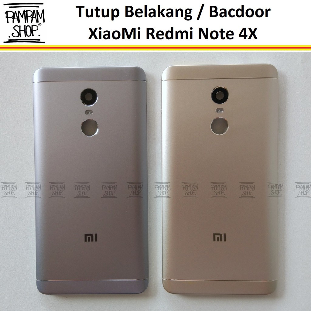 Tutup Belakang Baterai Casing Backdoor Back Door Cover XiaoMi Redmi Note 4X Xiao Mi Original OEM