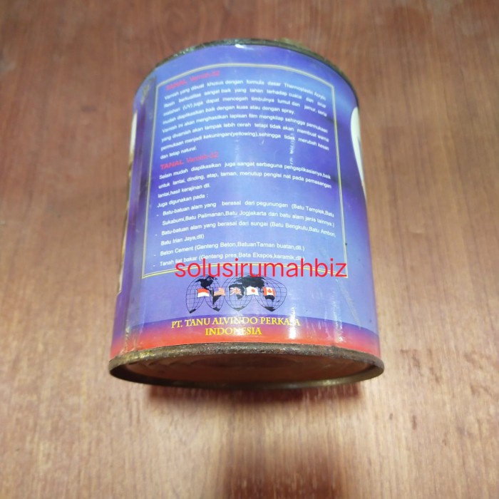 Vernish Batu Alam Cat Pelapis clear bening 1 liter varnish transparan