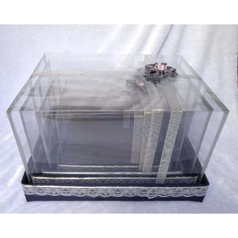 (MURAH ISI 4 ) BOX HANTARAN KOTAK SESERAHAN SET MIKA PERNIKAHAN MAHAR LAMARAN PARCEL TUNANGAN HAMPER