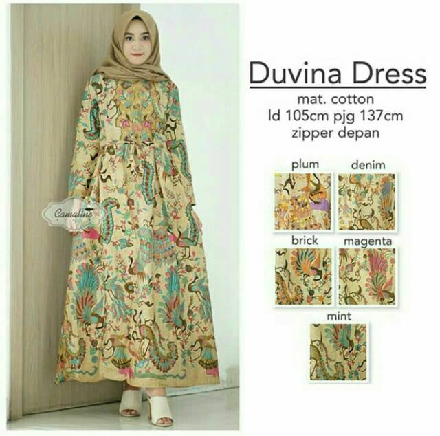 GROSIR BATIK DUVINA DRESS