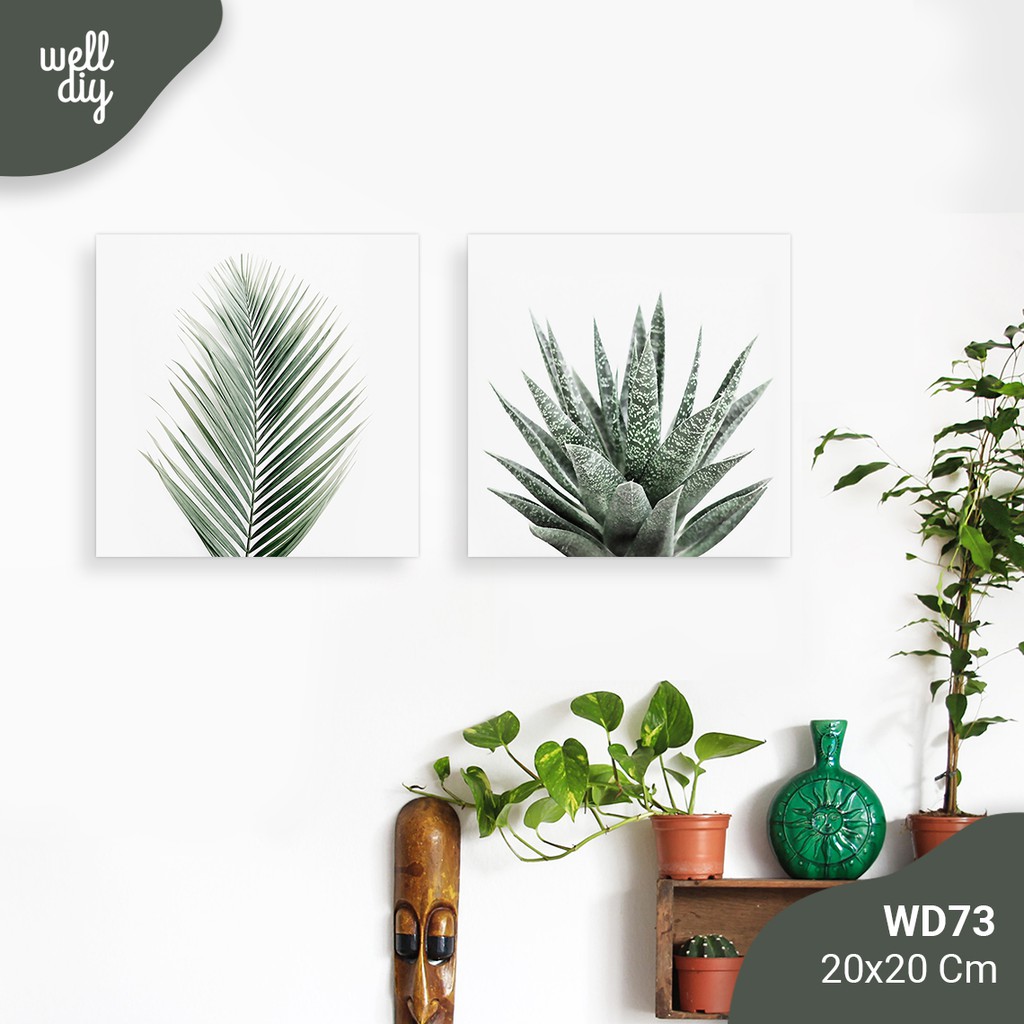 Hiasan Dinding Hiasan Kamar Wall Decor tropical monstera - WD73