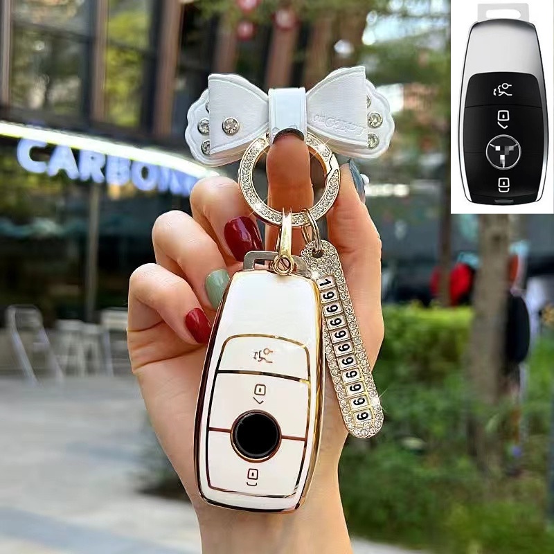 Casing Pelindung Kunci Mobil Mercedes Benz C E GLC class