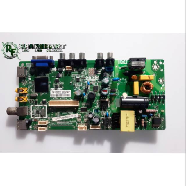 MB TV LED TCL L24B2800  mainboard tv tcl l24b2800  mesin tcl 24b2800