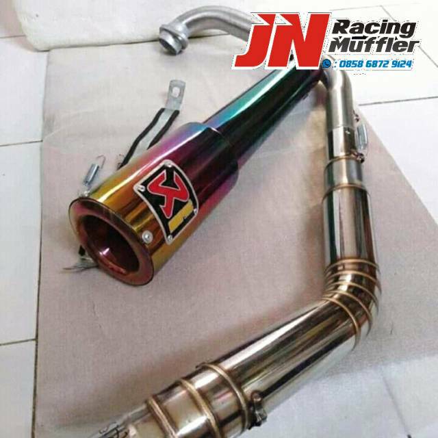 Knalpot Racing akrapovic pelangi vixion fu sonic megapro tiger gsx mx R15 cb150r cbr Dll