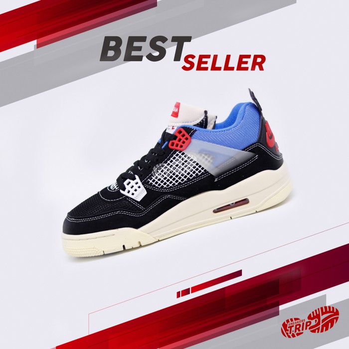 SEPATU SNEAKERS AIR JORDAN 4 RETRO OFF NOIR MIRROR